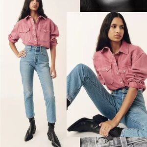 Women's Blue High-Waisted Jeans